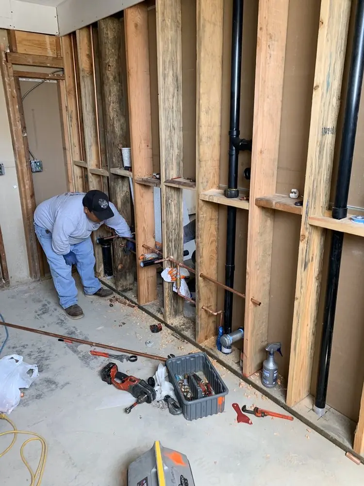 Commercial rough-in plumbing for Water Heater Replacement in Riesel